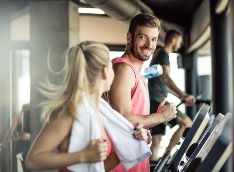 Laufband Training im Gym Laufband Training im Gym